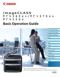 The message that popped up said to install a supported scanner. Canon Imageclass Mf4370dn Basic Operation Manual Pdf Download Manualslib