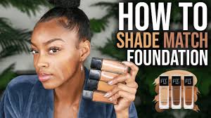 how to match foundation to