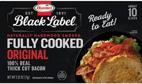 fully cooked bacon hormel black