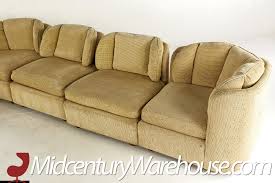 modular scallop back sectional sofa