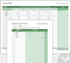 employee leave tracker template leave
