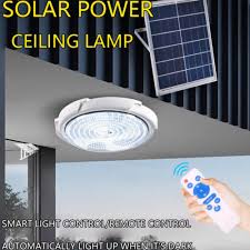 Solar Power Ceiling Light Lamp 60 Led