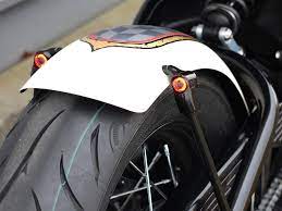 metal fender for motorcycle rear wheel