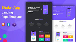 Tork is free mobile app html landing page template that comes with a fluid responsive design that will seamlesly promote your app products or business. App Landing Page Template Design Using By Html Css Bootstrap Youtube