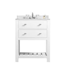 24 inch white single sink bathroom vanity