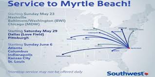 launch nonstop flights to myrtle beach