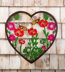 Heart Wall Art Flower Wall Decor