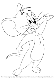 how to draw jerry the mouse tom and