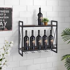 Livingandhome Black Industrial Wine