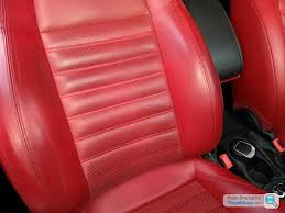 Red Leather Seats In Need Of A Refresh