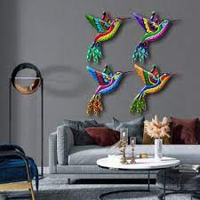 Metal Flying Bird Wall Art Sculpture