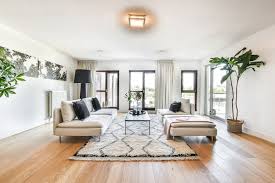 modern furniture in a bright living room