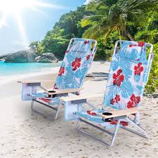 beach chair with cup holder