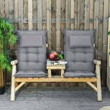 Outsunny Garden Chair Cushions Grey