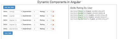 dynamic components in angular with