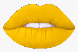 lipstick lips yellow lips with
