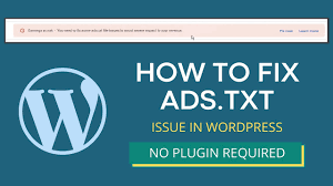 how to upload ads txt in wordpress