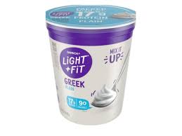 light fit greek plain nonfat yogurt