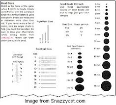 Free Seed Bead Size Chart Craft Gossip