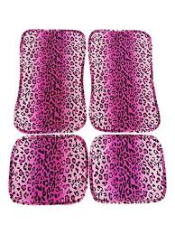 pink leopard car mats auto floor mats