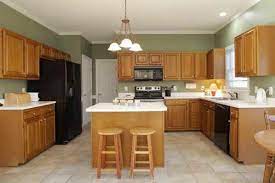 This way the oak cabinetry can gain a beautiful golden glow. 47 Most Popular Green Kitchen With Oak Cabinets