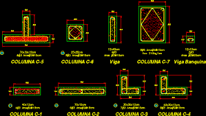 details of columns and beams dwg detail