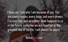 Check spelling or type a new query. I Love You I Am Who I Am Because Of You Love Quotes Author Love