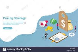 Pricing Strategy Tag With Money Finance And Graph Chart With