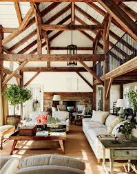 rusticity with exposed beams decor