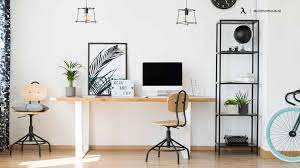 aesthetic desk setup for minimal