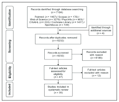 Flow Chart With Information About The Search Screening And