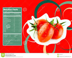 Tomato Nutrition Facts Stock Vector Illustration Of Fresh
