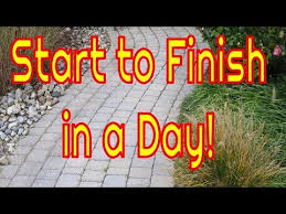 how to build a brick pathway in one day