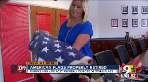 When worn on the left sleeve, the union would appear towards the state flags are normally displayed in the order of admittance to the state of the union. The Right Way To Retire An American Flag Youtube