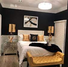 black white gold bedroom ideas design