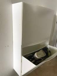 ikea trones shoe storage cabinet white
