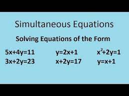 Simultaneous Equations The Complete