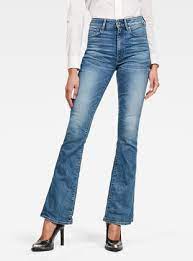 .jeans » straight leg jeans » flare jeans » special small / tall » skinny jeans » mom jeans flare jeans. 3301 High Flare Jeans Faded Azure G Star Raw