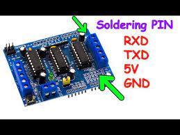 l293d motor shield soldering rxd and