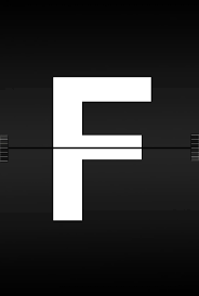 white f logo letters abc alphabet