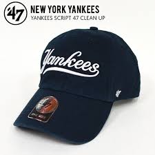 47brand Forty Seven Brand Yankees Script 47 Clean Up Cap Cleaning Up Cap Hat Men Gap Dis Unisex Navy