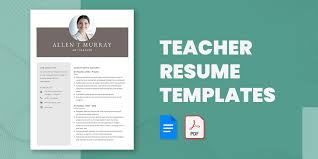 18 teacher resume templates pdf doc