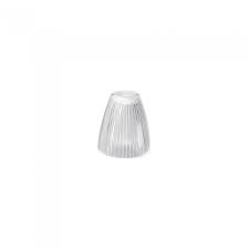 Curved Ribbed Glass Shade Clear 20w