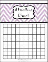 100 Practice Chart Great For A 100 Day Practicing Challenge