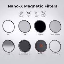 72mm Magnetic Lens Filter Kit Uv Cpl Nd1000 Magnetic Adapter Ring 4 In 1 Quick Swap System Nano X Series