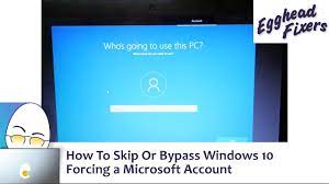 how to skip or byp windows 10