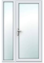 Fully Glazed Upvc Single Door With Side