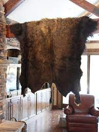 buffalo hides robes rugs natural