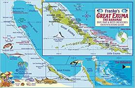 Great Exuma Bahamas Dive Map Reef Creatures Guide Franko