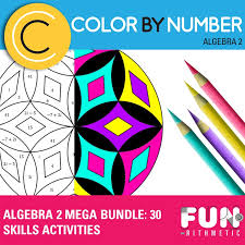 Algebra 2 Color By Number Mega Bundle